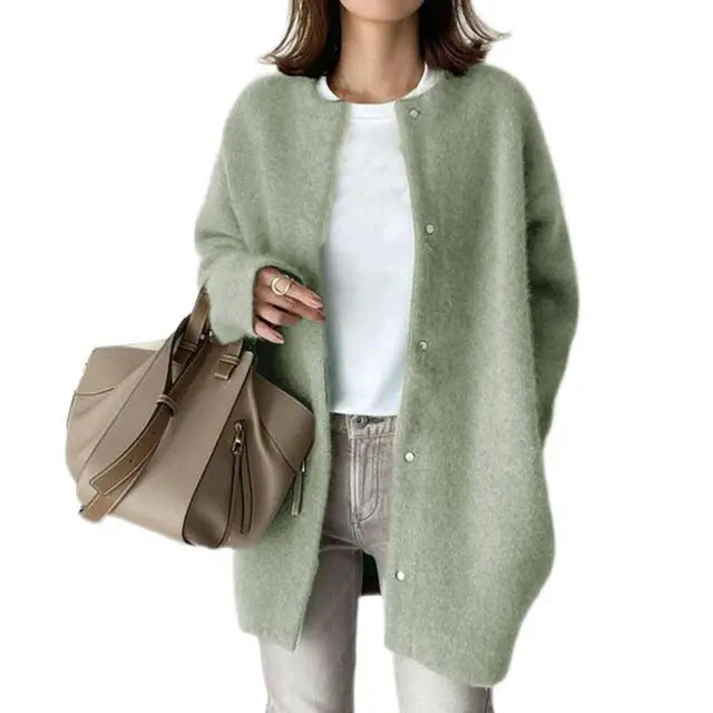 Krohn-e | Retro Strick-Cardigan - Vintage-inspirierte gemütliche Schicht