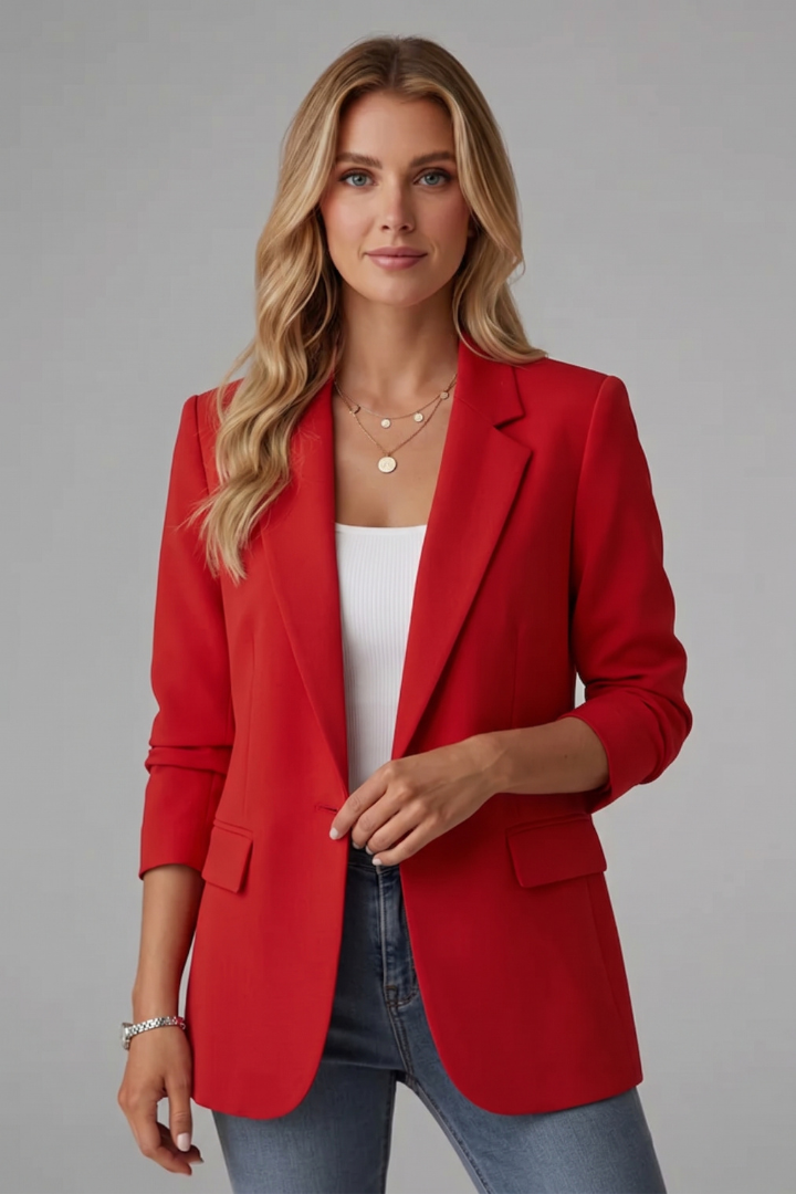 Rosemarie | Damen Taillierter Einreihiger Blazer