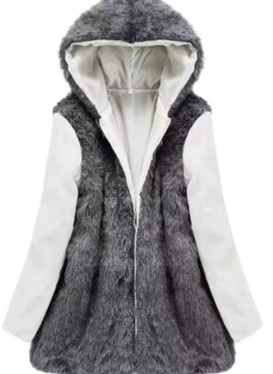 Krohn-e | trendige Damen-Parka mit Kunstpelz-Futter