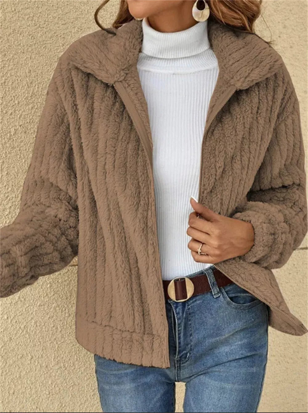 Krohn-e | Modischer Fleece-Mantel