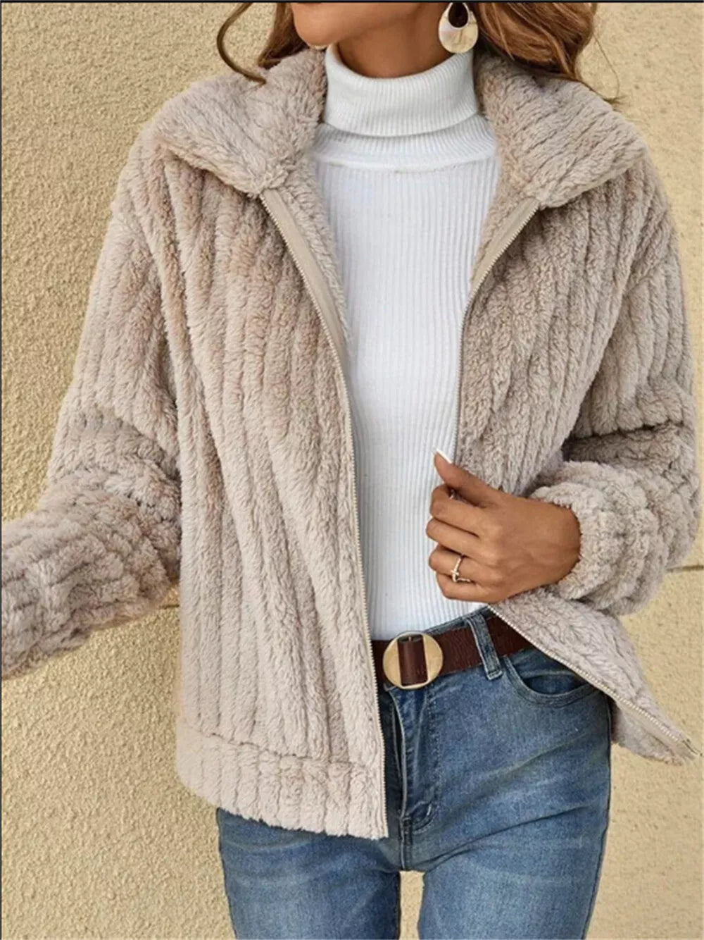 Krohn-e | Modischer Fleece-Mantel