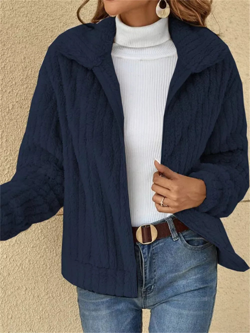 Krohn-e | Modischer Fleece-Mantel