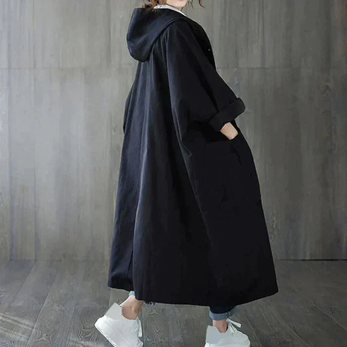 Krohn-e | Klassischer Trenchcoat mit Gürtel für Damen
