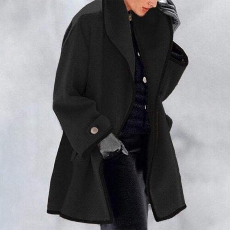 Krohn-e | Eleganter Damen Winter Trenchcoat Mit Doppelknöpfen | Ideal Für Herbst & Winter