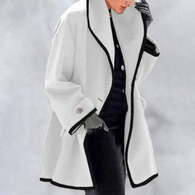 Krohn-e | Eleganter Damen Winter Trenchcoat Mit Doppelknöpfen | Ideal Für Herbst & Winter