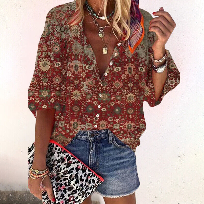 Fudus Hemd mit Weinlese-Druck