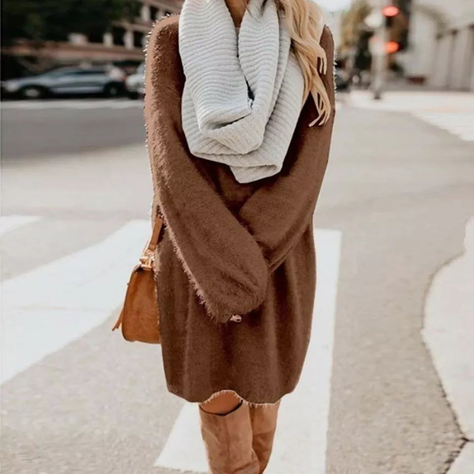 Krohn-e | Strick Wintersweatshirt für Frauen