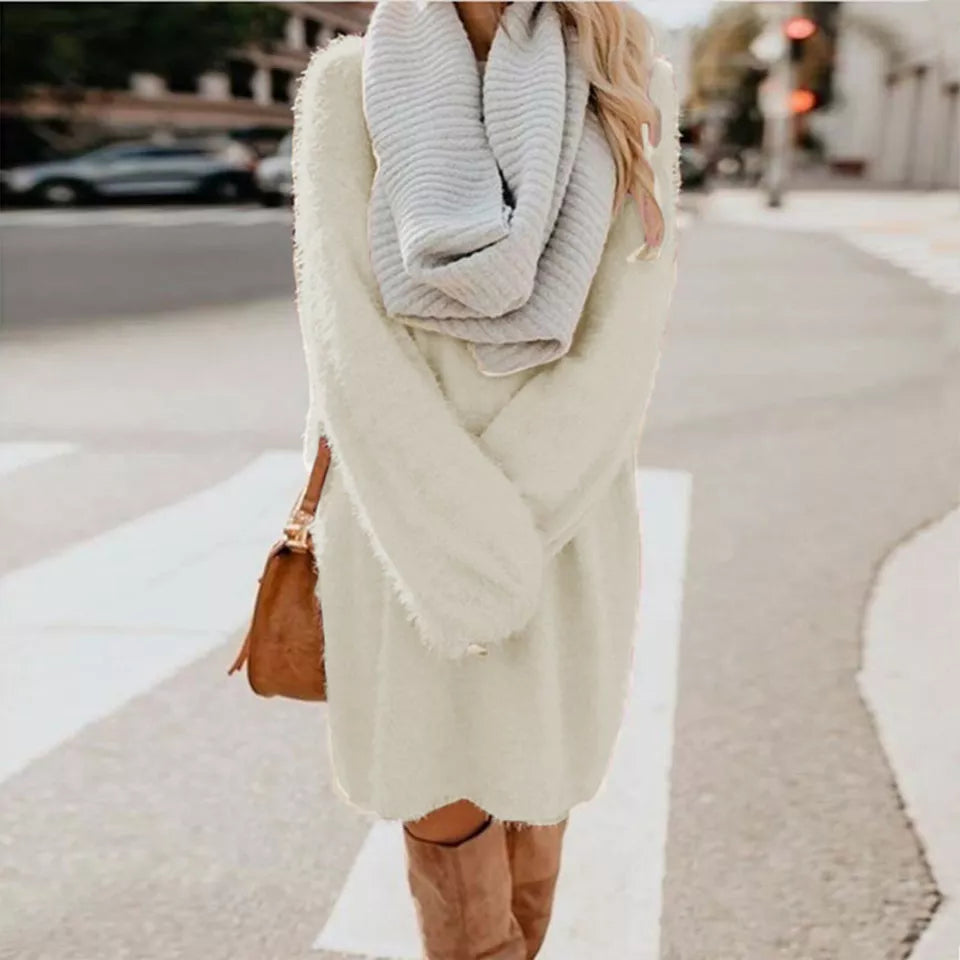 Krohn-e | Strick Wintersweatshirt für Frauen