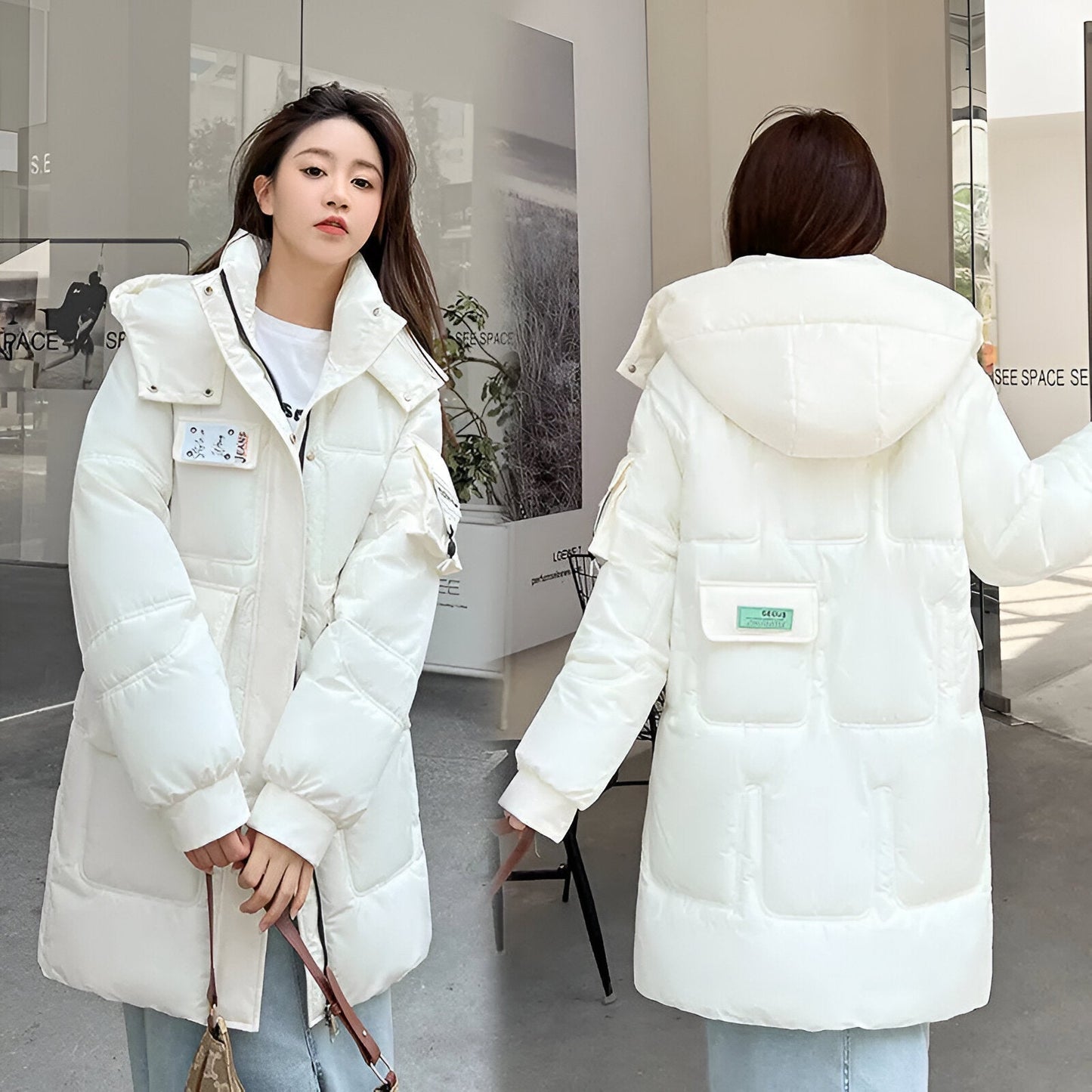 Neue Damen Winterjacke von Estelle mit Kapuze