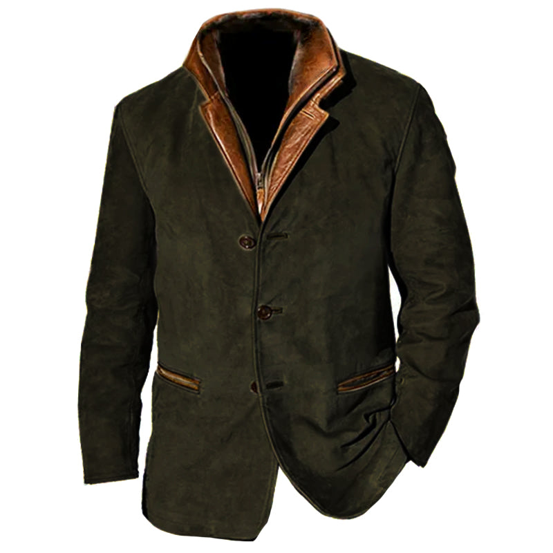 Krohn-e | Vintage Wildlederjacke für Herren