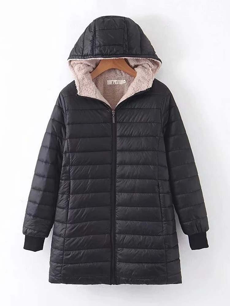 Krohn-e | Gepolsterte Jacke - Leicht und Isoliert - Mittlere Oberschenkellänge - Hoher Kragen - Reißverschlussverschluss