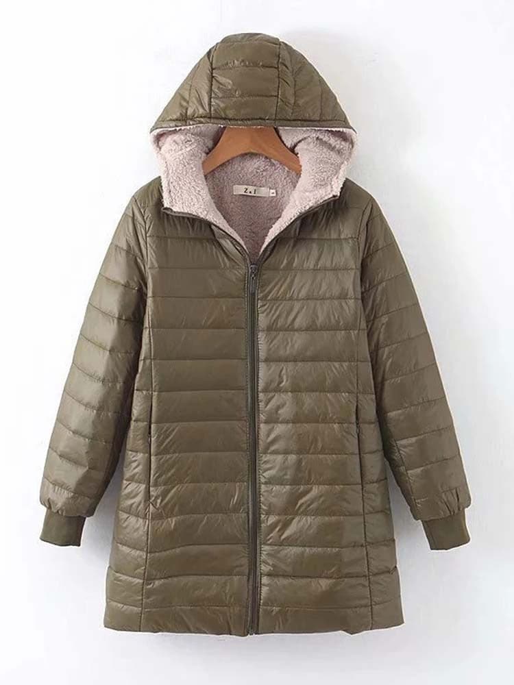 Krohn-e | Gepolsterte Jacke - Leicht und Isoliert - Mittlere Oberschenkellänge - Hoher Kragen - Reißverschlussverschluss