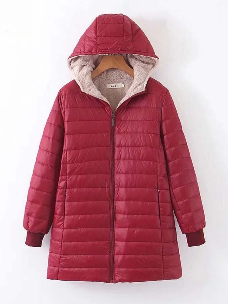 Krohn-e | Gepolsterte Jacke - Leicht und Isoliert - Mittlere Oberschenkellänge - Hoher Kragen - Reißverschlussverschluss