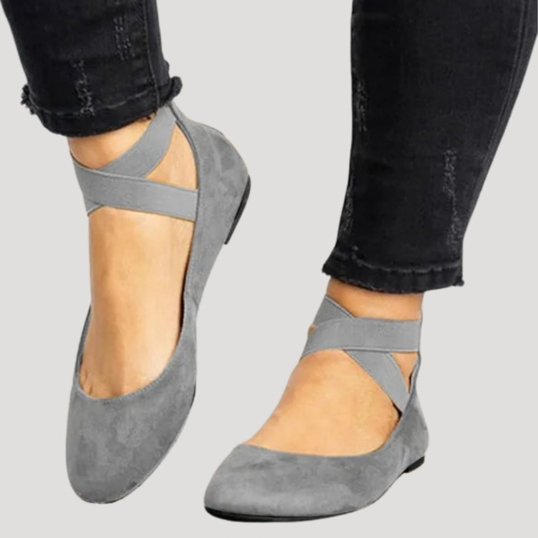 Saskia | Damen Riemchen Ballerinas