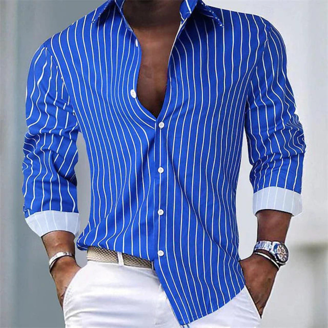 Sommerliches Herren-Poloshirt mit Streifen - Dario