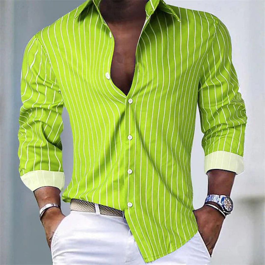 Sommerliches Herren-Poloshirt mit Streifen - Dario