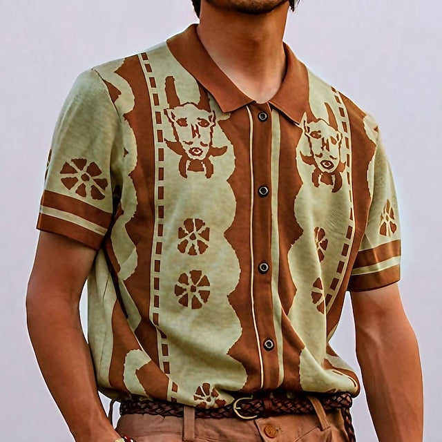Stylisches Herren-Sommerhemd aus Strick - Macky