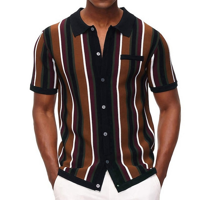 Stylisches Herren-Sommerhemd aus Strick - Macky