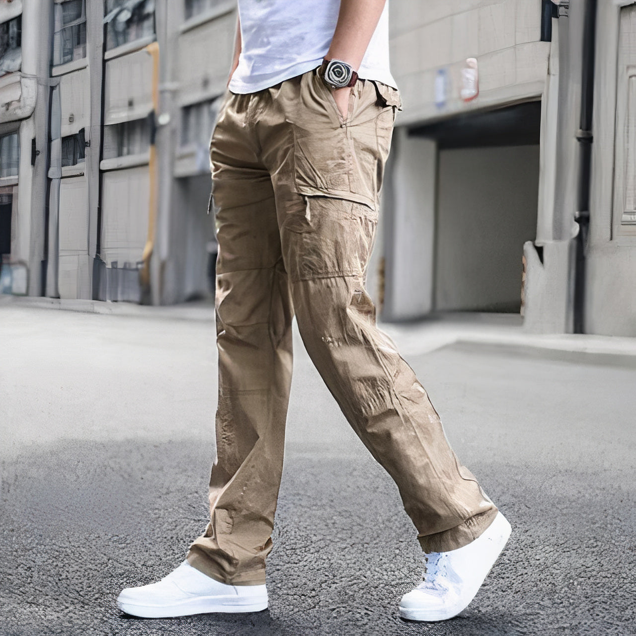 Männer Cargohose Sommer - schmal geschnitten - Roswith