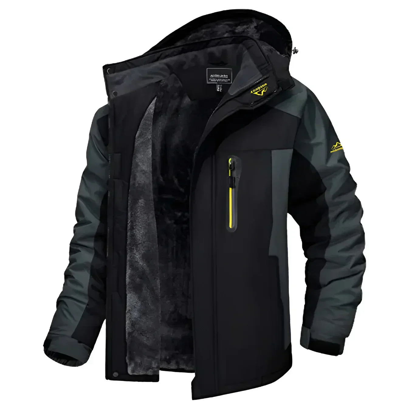 Krohn-e | Gefütterte Herrenjacke mit Kapuze - Cavalieri