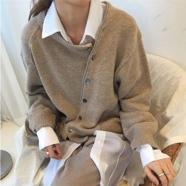 Krohn-e | Jacke mit Knopfverschluss für Zeitlose Eleganz