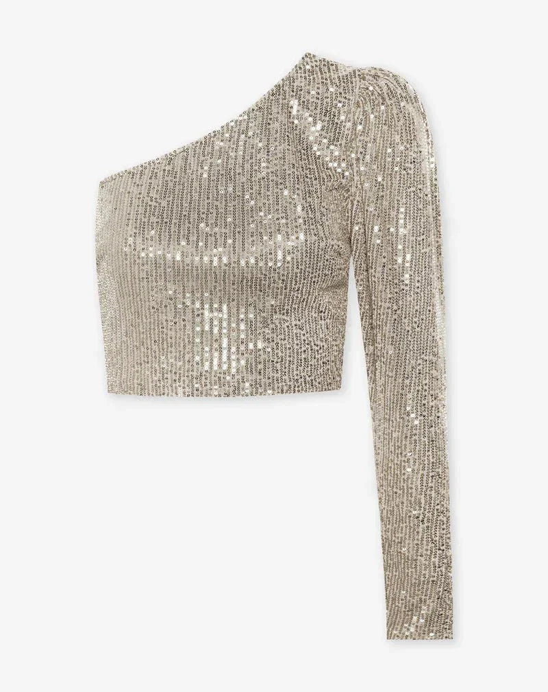 Fudus Damen-Tops mit One-Shoulder-Ausschnitt