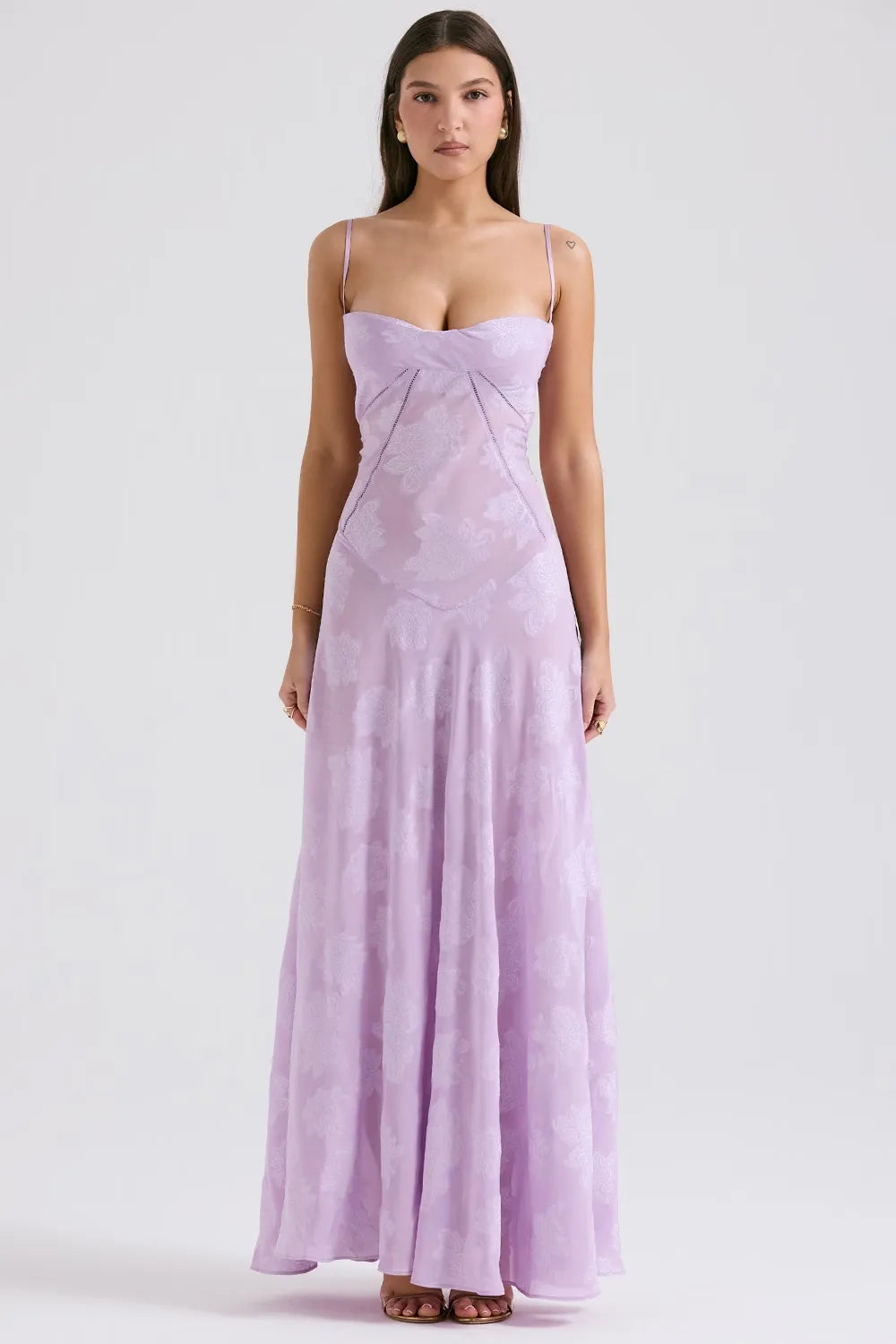 KROHN-E Damen Langes Sommerkleid Rückenfrei Verstellbare Träger