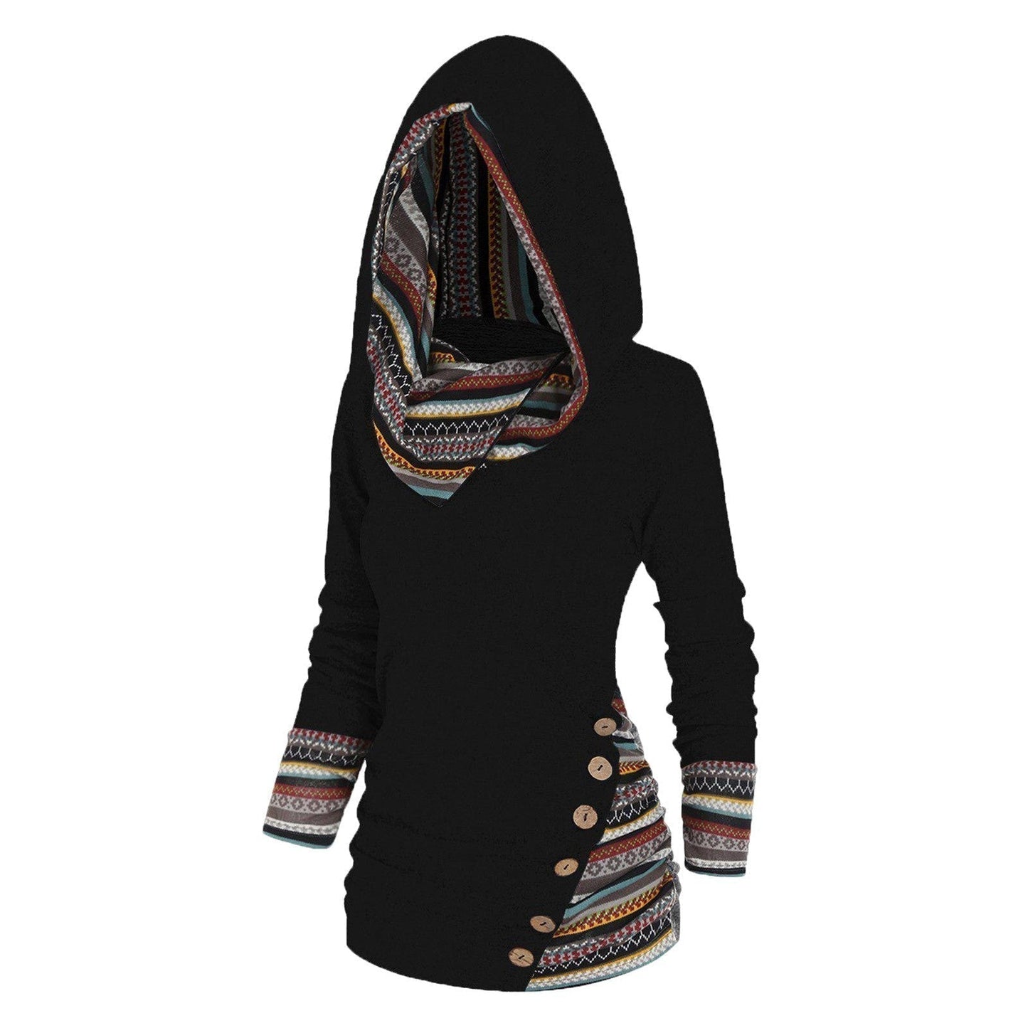 Saymera: Lockerer Kapuzenpullover im Tribal-Stil