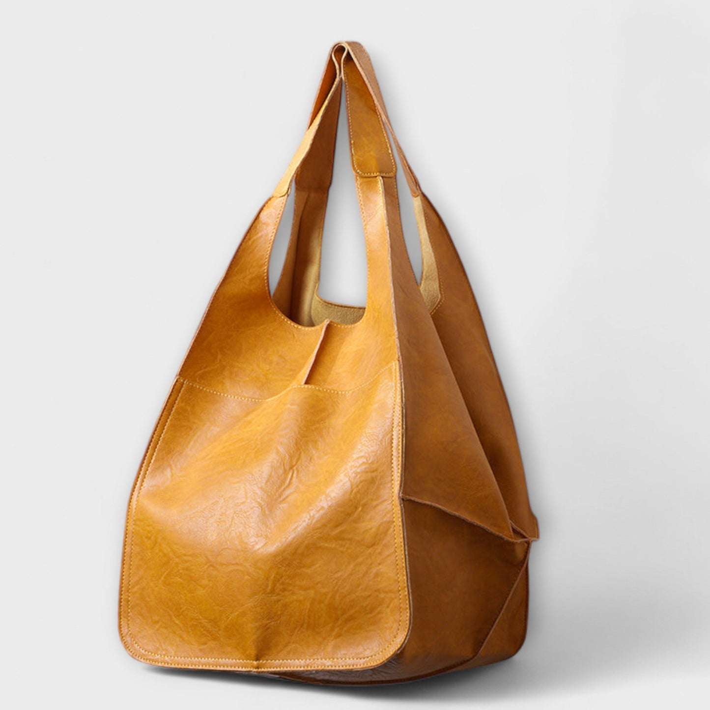 KROHN-E Damen Alltagstasche Geräumig Vielseitig Schwarz Handtasche