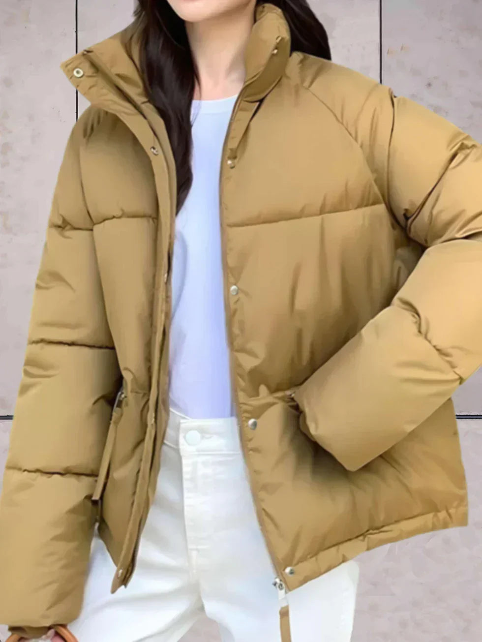 Krohn-e | Parka-Jacke mit Stehkragen und Doppelverschluss