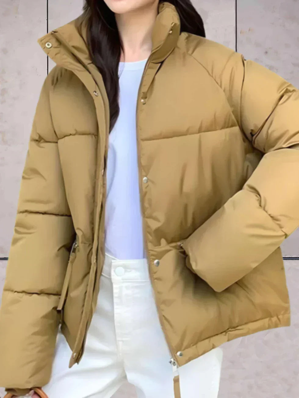 Krohn-e | Parka-Jacke mit Stehkragen und Doppeltem Verschluss