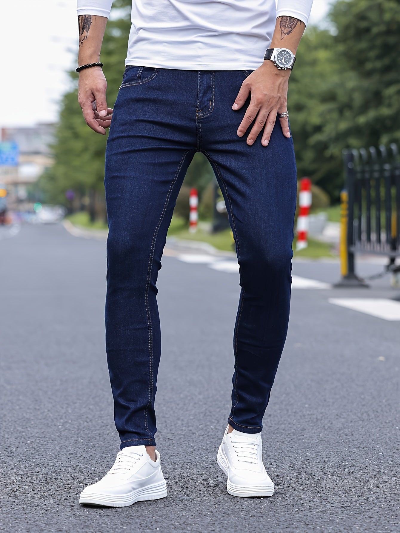 Schmale Stretch-Jeans für Herren von Aldo