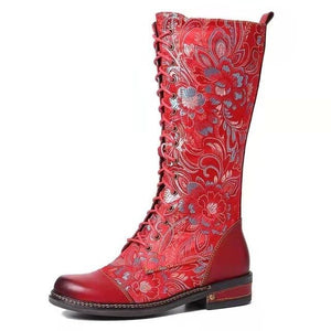 Sara: Hohe Stiefel mit Schnürung