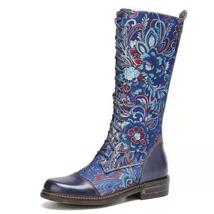 Sara: Hohe Stiefel mit Schnürung