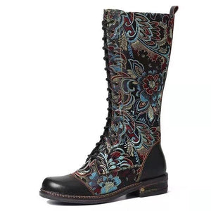 Sara: Hohe Stiefel mit Schnürung