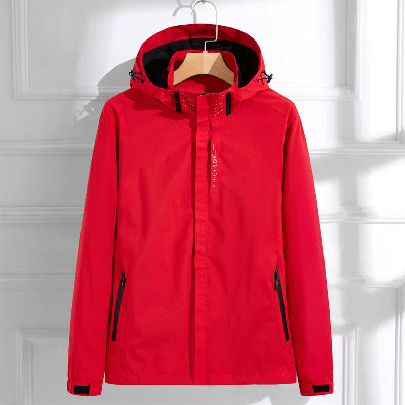 Leichte Jens Herrenjacke mit Kapuze und Reißverschluss