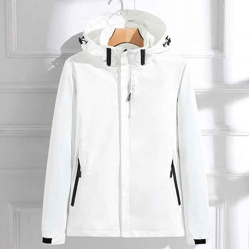 Leichte Jens Herrenjacke mit Kapuze und Reißverschluss
