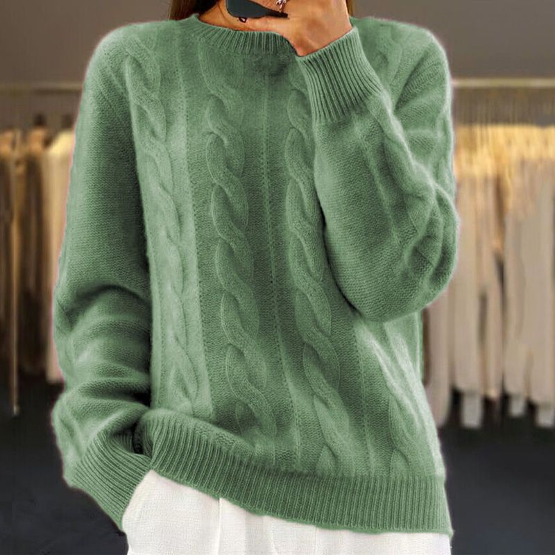 Krohn-e | Sweater - Gemütlicher Damen Langarm Strickpullover
