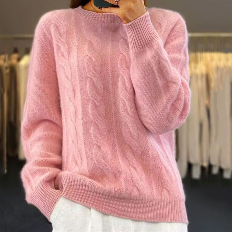 Krohn-e | Sweater - Gemütlicher Damen Langarm Strickpullover