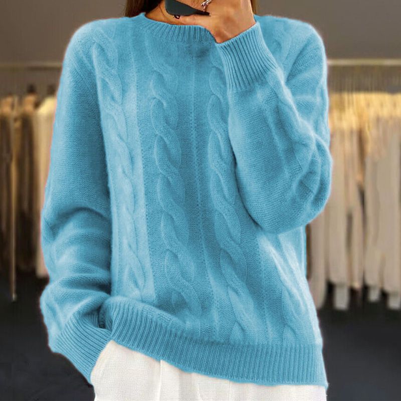 Krohn-e | Sweater - Gemütlicher Damen Langarm Strickpullover