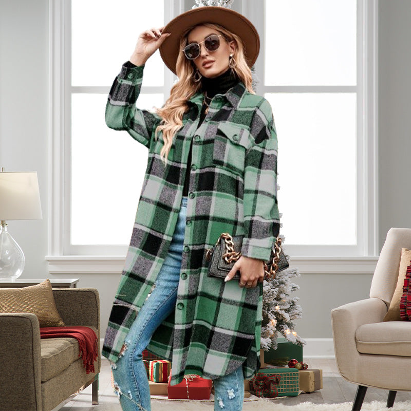 Krohn-e | Sophisticated Checkered Jacket For Women
