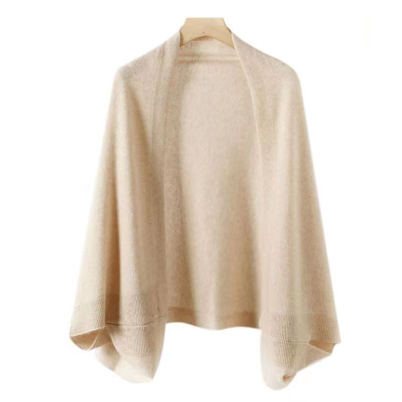 Krohn-e | Faux Cashmere Warmer Doppelschal Schal Strickjacke