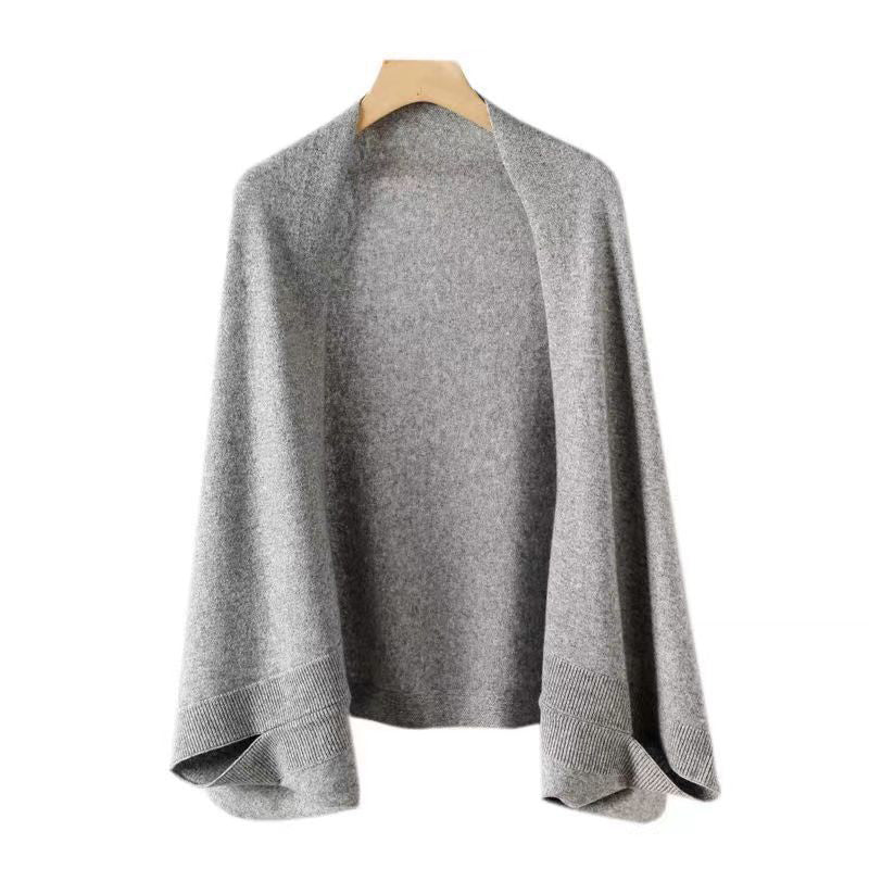 Krohn-e | Faux Cashmere Warmer Doppelschal Schal Strickjacke