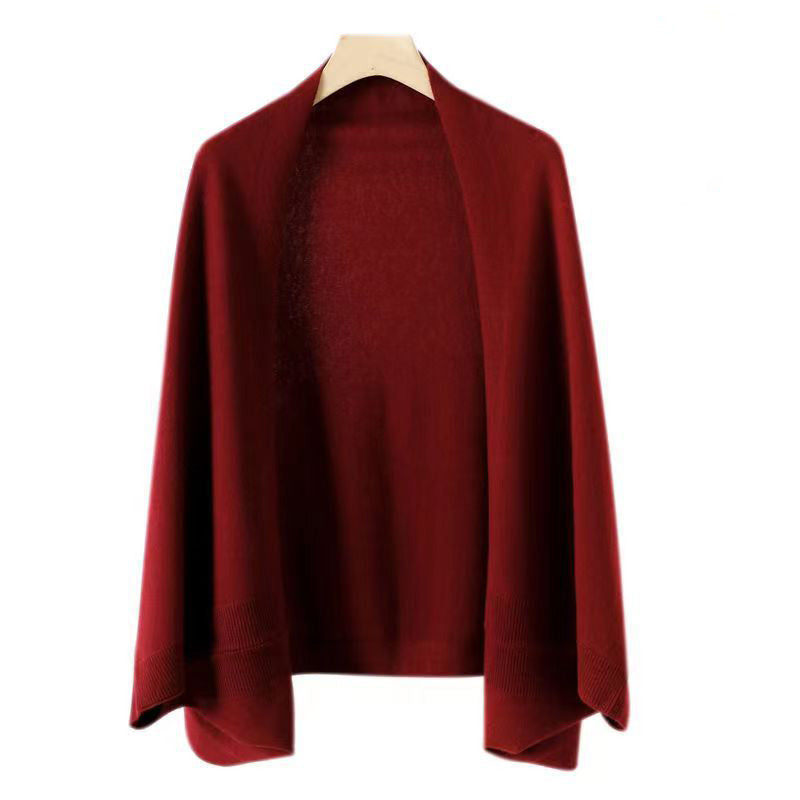 Krohn-e | Faux Cashmere Warmer Doppelschal Schal Strickjacke