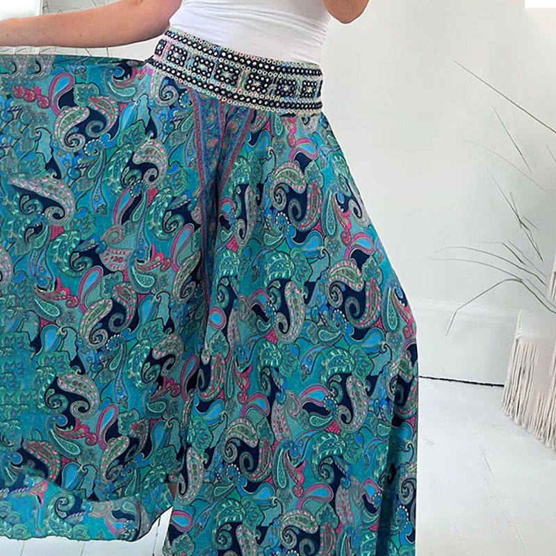 Nina Freizeit Hose mit ethnischem Muster von Bonafita