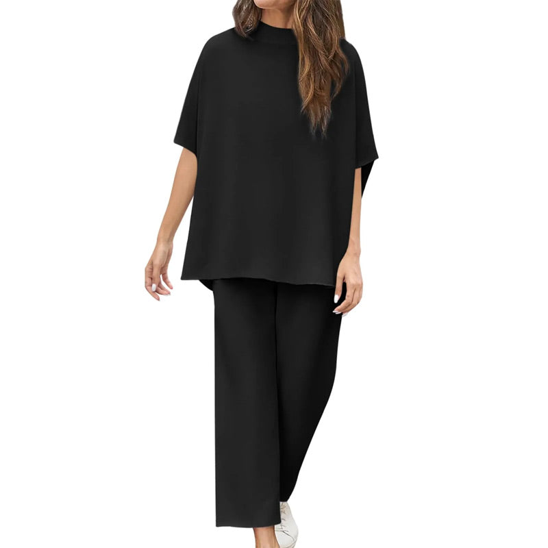 Damen-Capelet-Hose Camille mit 3/4-Ärmeln und weitem Bein