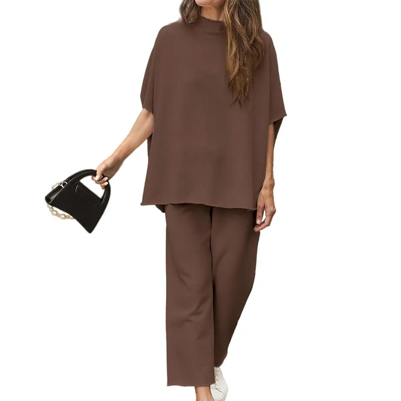 Damen-Capelet-Hose Camille mit 3/4-Ärmeln und weitem Bein