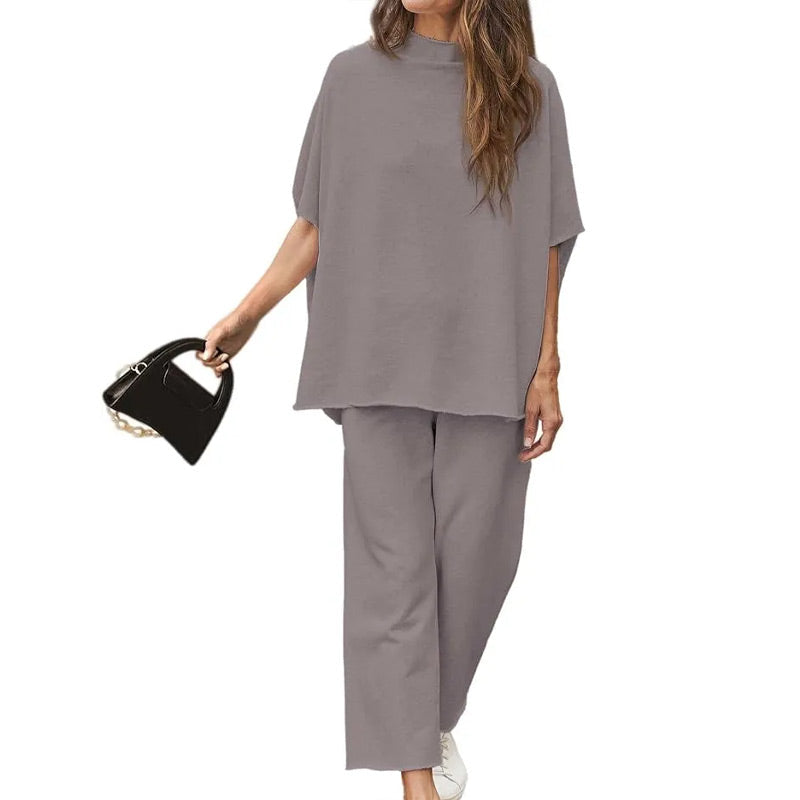 Damen-Capelet-Hose Camille mit 3/4-Ärmeln und weitem Bein