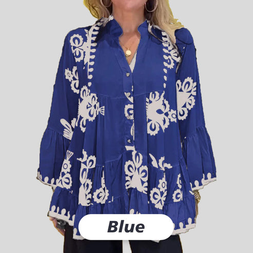 Damen-Boho-Top mit Rüschen von Sophie