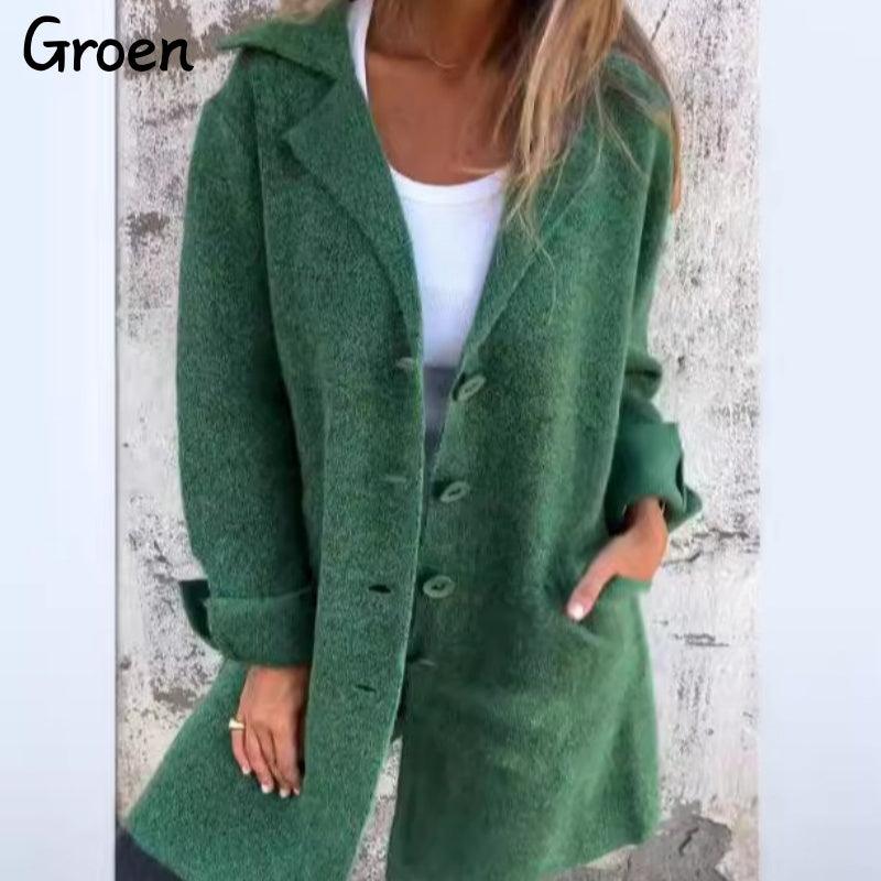Krohn-e | Langer Eleganter Mantel für Damen